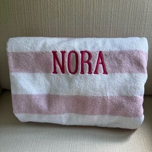 NWOT Pottery Barn Kids “Nora” Personalized Hooded Towel